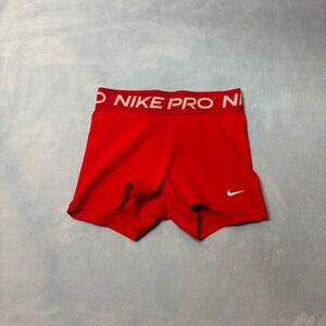 Nike Pro Dri-FIT Red Shorts